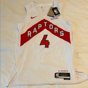 Nike Raptors White and Red Jersey